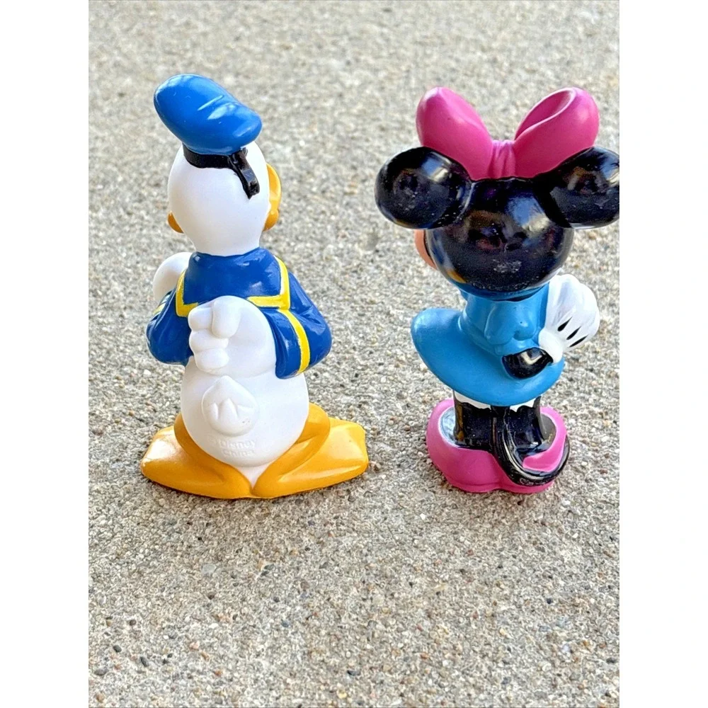 Disney Mickey Mouse Minnie Donald‎ Goofy Pluto PVC Figures Cake Toppers Lot Of 4
